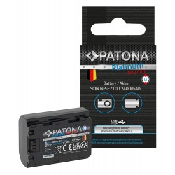 Patona Platinum batterie pour Sony NP-FZ100 2250mAh avec USB-C
