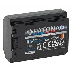 Patona Platinum batterie pour Sony NP-FZ100 2250mAh avec USB-C