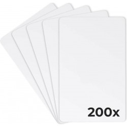 Lot 200 cartes NFC NTAG213 - 13.56 MHz Blanc